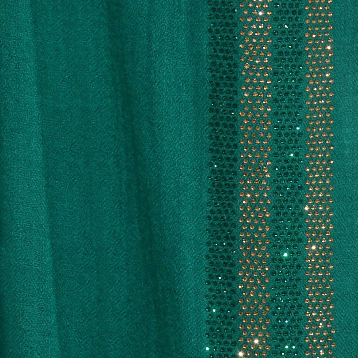EX DISPLAY CASHMERE & SWAROVSKI WRAP - PEACOCK
