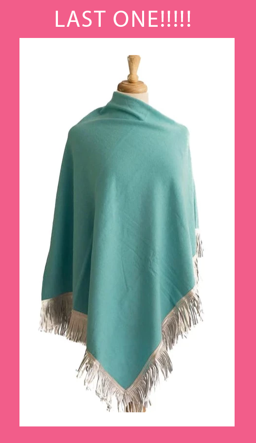 PONCHO - TURQUOISE