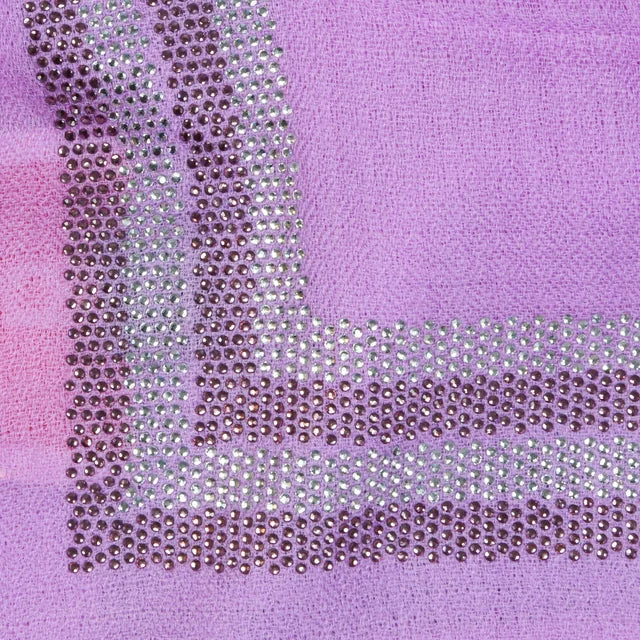 CASHMERE & SWAROVSKI WRAP - LILAC