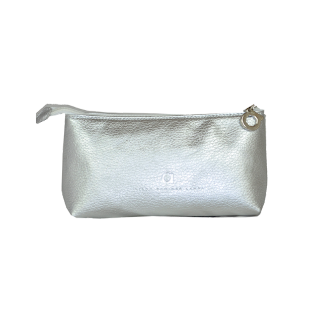 SMALL MAKEUP BAG - SILVER