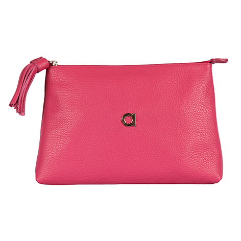 LARGE MAKEUP/CLUTCH - FUCHSIA