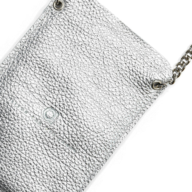 NEW Cross Body Phone Holders - Silver with Silver Chain