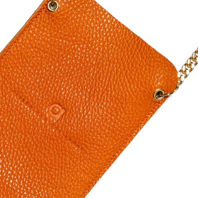 NEW Cross Body Phone Holders - Orange with Gold