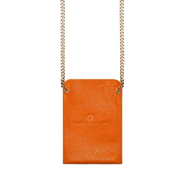 NEW Cross Body Phone Holders - Orange with Gold