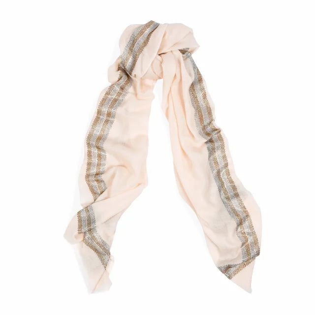 CASHMERE & SWAROVSKI WRAP - PALE PINK EX DISPLAY
