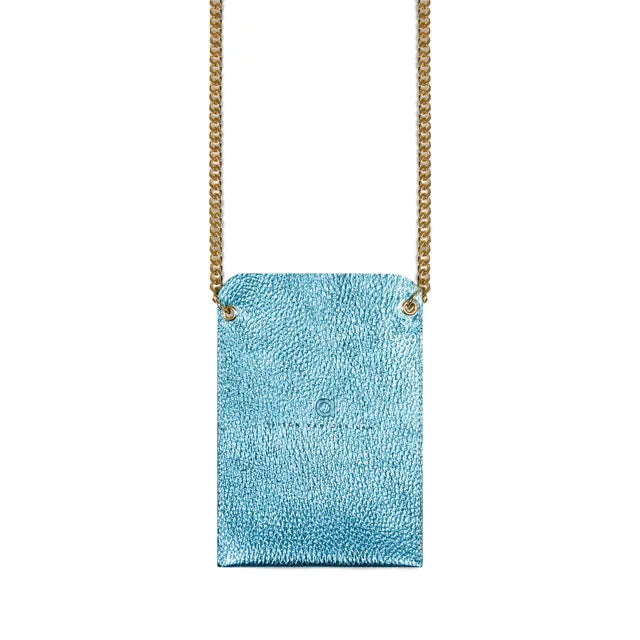 NEW Cross Body Phone Holders - Metallic Turquoise