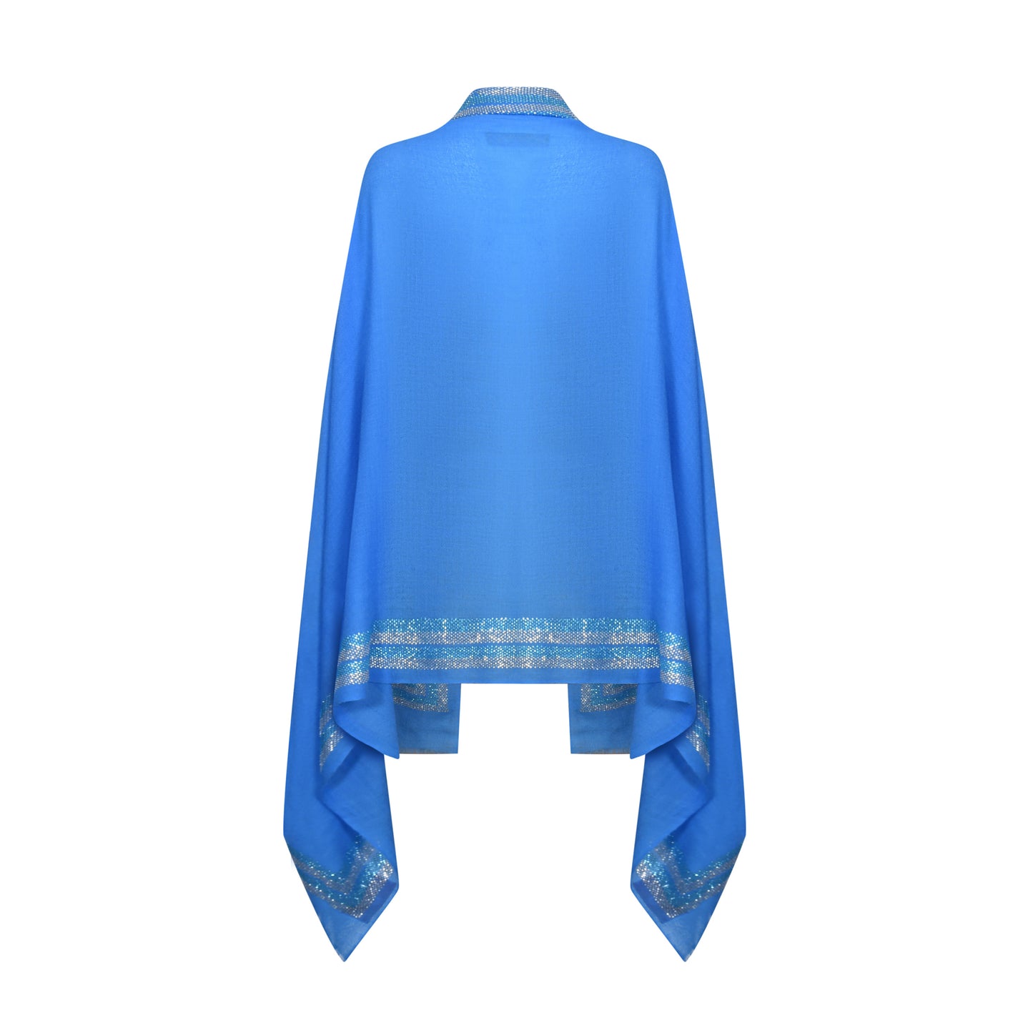 CASHMERE & SWAROVSKI WRAP - PERIWINKLE