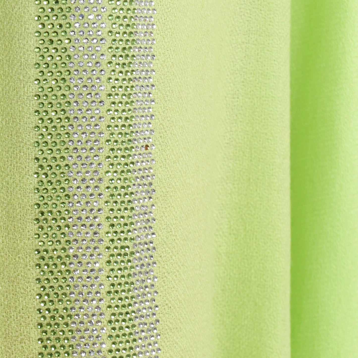 EX DISPLAY - CASHMERE & SWAROVSKI WRAP - LIME