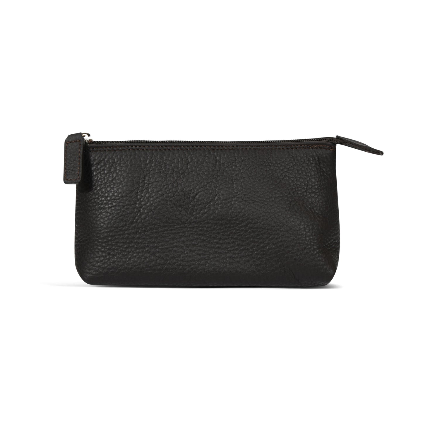 SMALL MAKEUP BAG - DARK BROWN