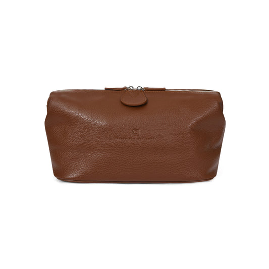 MENS WASHBAG - DEEP TAN