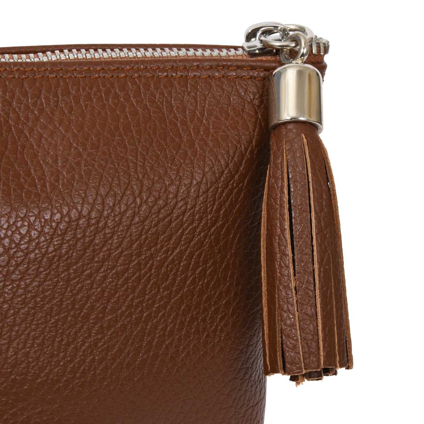 LARGE MAKEUP/CLUTCH - DEEP TAN