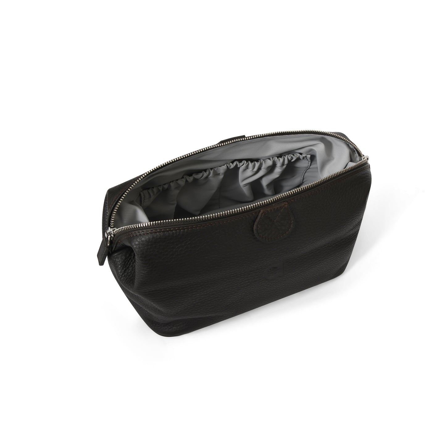 MENS WASHBAG - DARK BROWN