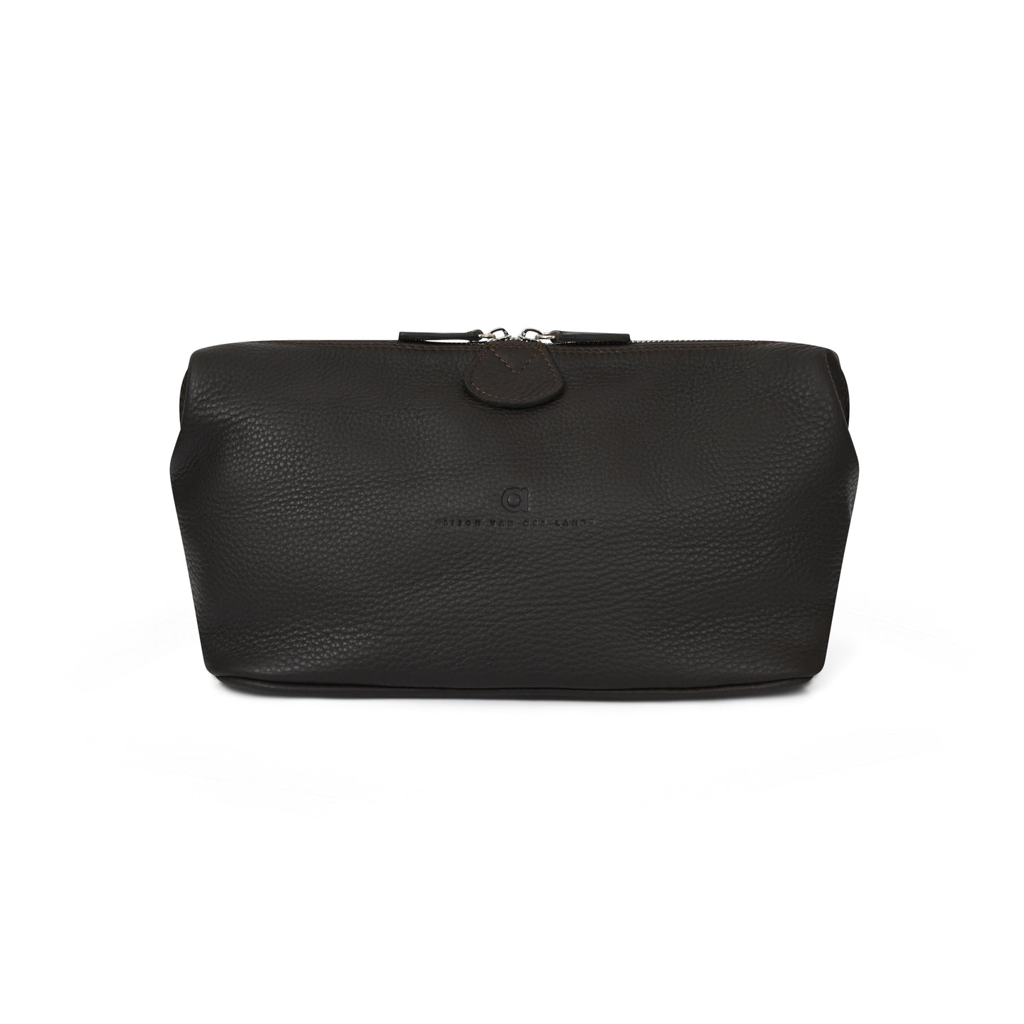 MENS WASHBAG - DARK BROWN