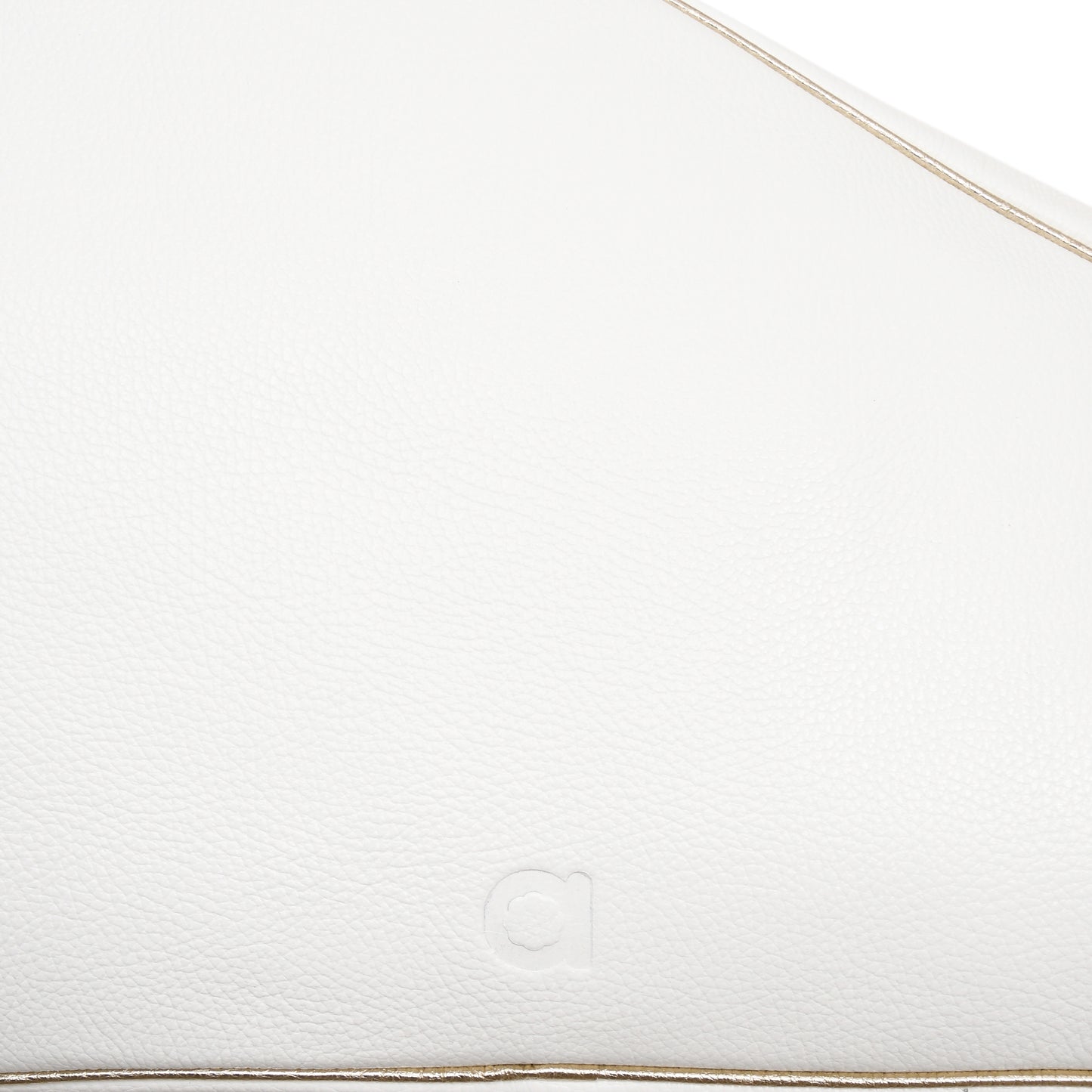 NEW DOUBLE PADEL BAG - WHITE WITH CHAMPAGNE TRIM