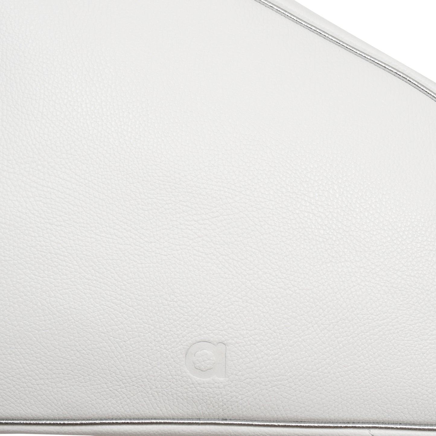 NEW DOUBLE PADEL BAG - WHITE WITH SILVER TRIM