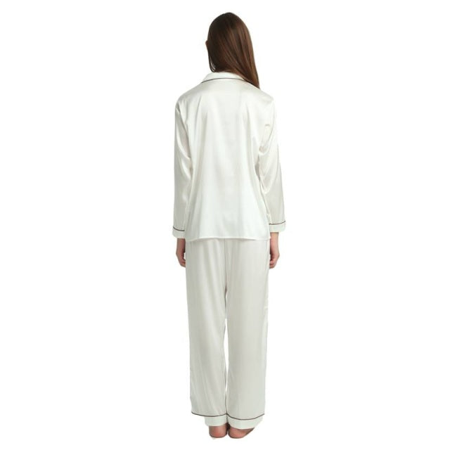 Cream silk outlet pyjamas