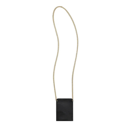 NEW Cross Body Phone Holders - Black with Gold Chain